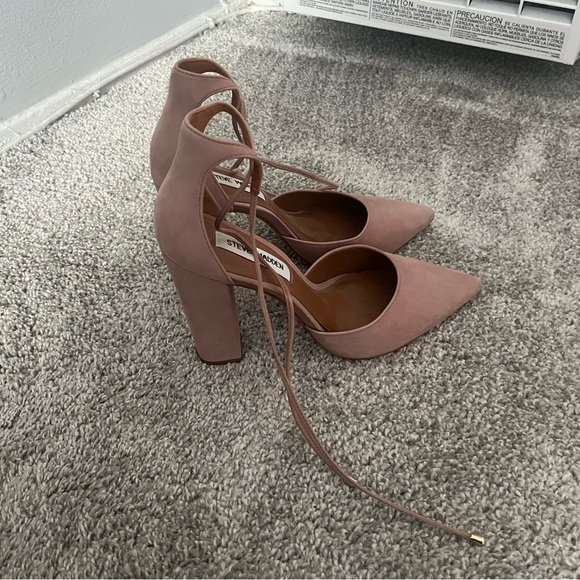 Steve Madden Ballet Pink Tie Front Heels 7.5 - Picture 6 of 6